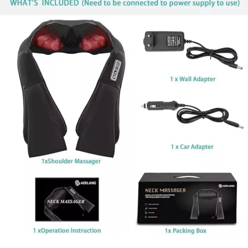 Aerlang neck massager